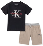 Calvin Klein Kids Boys 12-24 Months 2 Piece Short Set