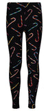 Derek Heart Girls 7-14 Candy Cane Legging