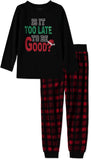 Mon Petit Boys 2T-4T Plaid Christmas Pajama Set