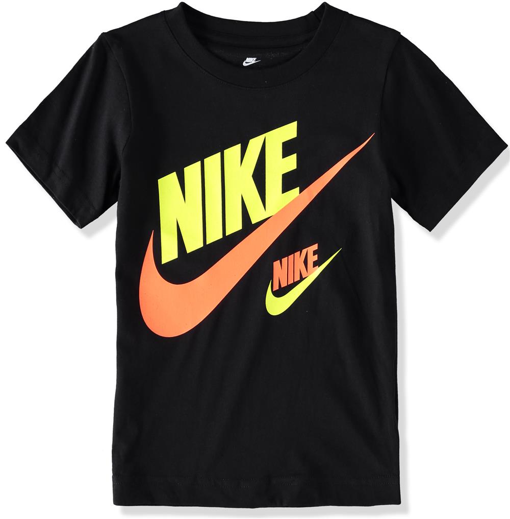 Nike Boys 4-7 Double Futura T-Shirt - 4 / Black