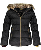 Jessica Simpson Hooded Puffer Jacket with Faux Fur Trim