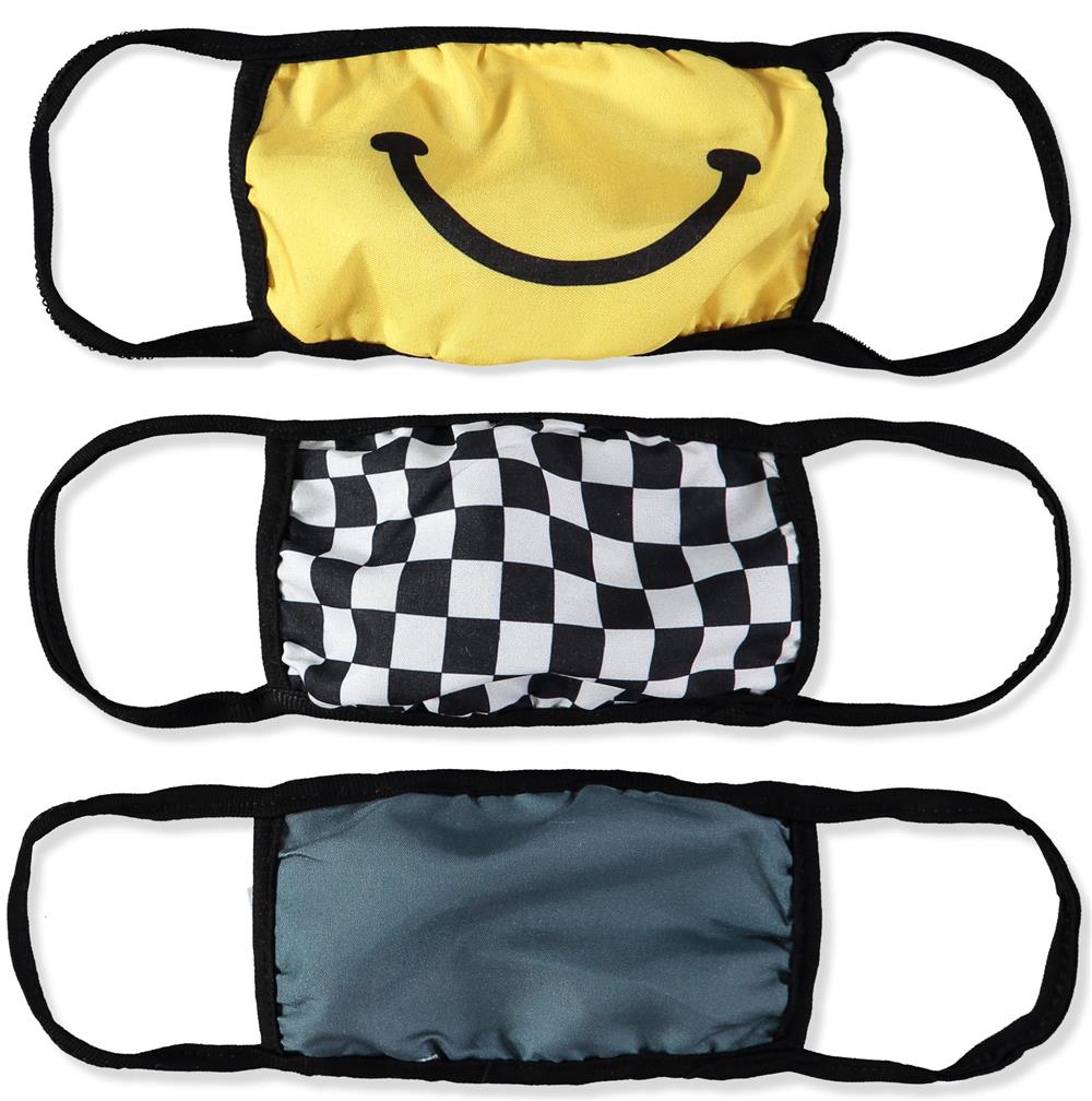 ABG Accessories 3-Pack Reusable Fabric Face Mask