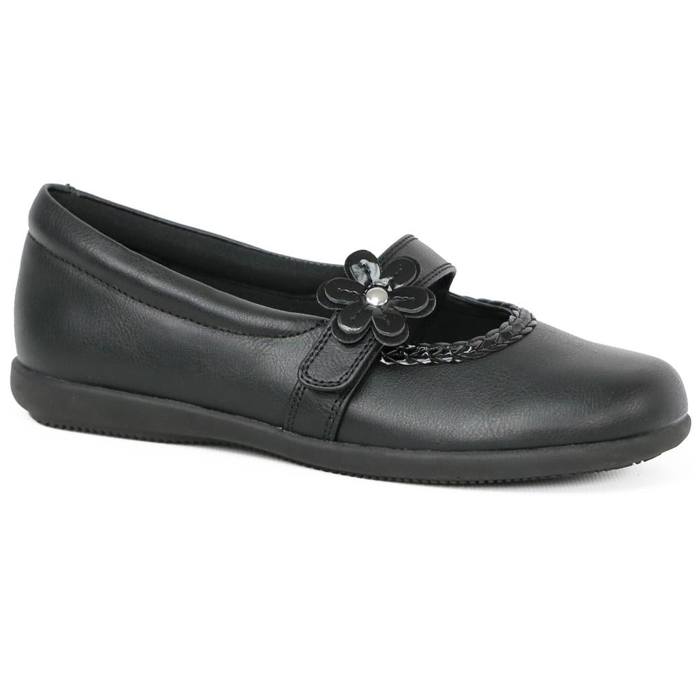 Rachel Shoes Little Girls 12-4 Ashlyn Flower Strap Shoe