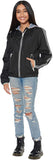 London Fog Girls 7-16 Stripe Varsity Jacket