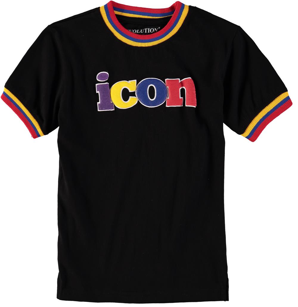 Evolution In Design Boys 2-7 Icon Ringer Short Sleeve T-Shirt