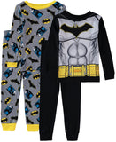 Batman Boys 4-10 4-Piece Cotton Pajama Set