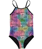 Limited Too Crochet Overlay Heart Swimsuit