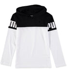 PUMA Boys 8-20 Long Sleeve Colorblock Hood T-Shirt