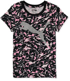 PUMA Girls 7-16 Sport Pack All Over Print T-Shirt