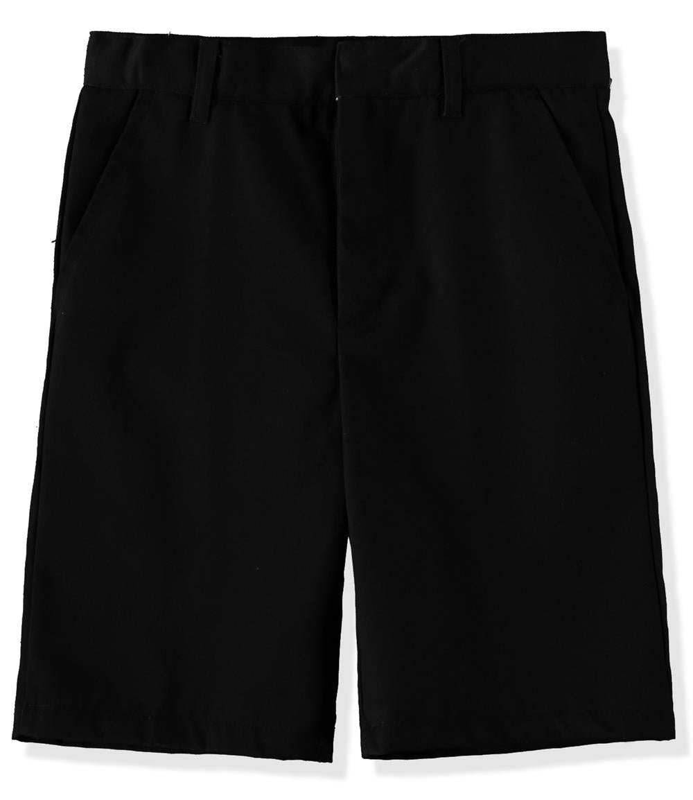  IZOD Boys' School Uniform Flat Front Khaki Shorts
