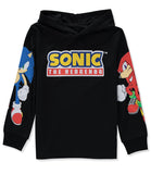 Sonic Boys 4-20 Long Sleeve Logo Hooded T-Shirt
