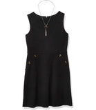 Amy Byer Girls 7-16 Sleeveless Button Trim Dress