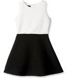 Amy Byer Girls 7-16 Ribbed Sleeveless Dress with Necklace