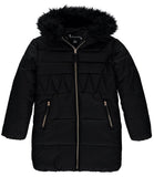 Rothschild Girls 7-16 Quilted Long Puffer Jacket