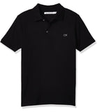 Calvin Klein Boys 8-20 Short Sleeve Solid Pique Polo