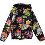 Members Only 7-16 Nickelodeon Zip-Up Hooded Windbreaker Jacket