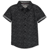 FAZE 1 Boys 8-20 Short Sleeve Printed Woven Button Down Shirt