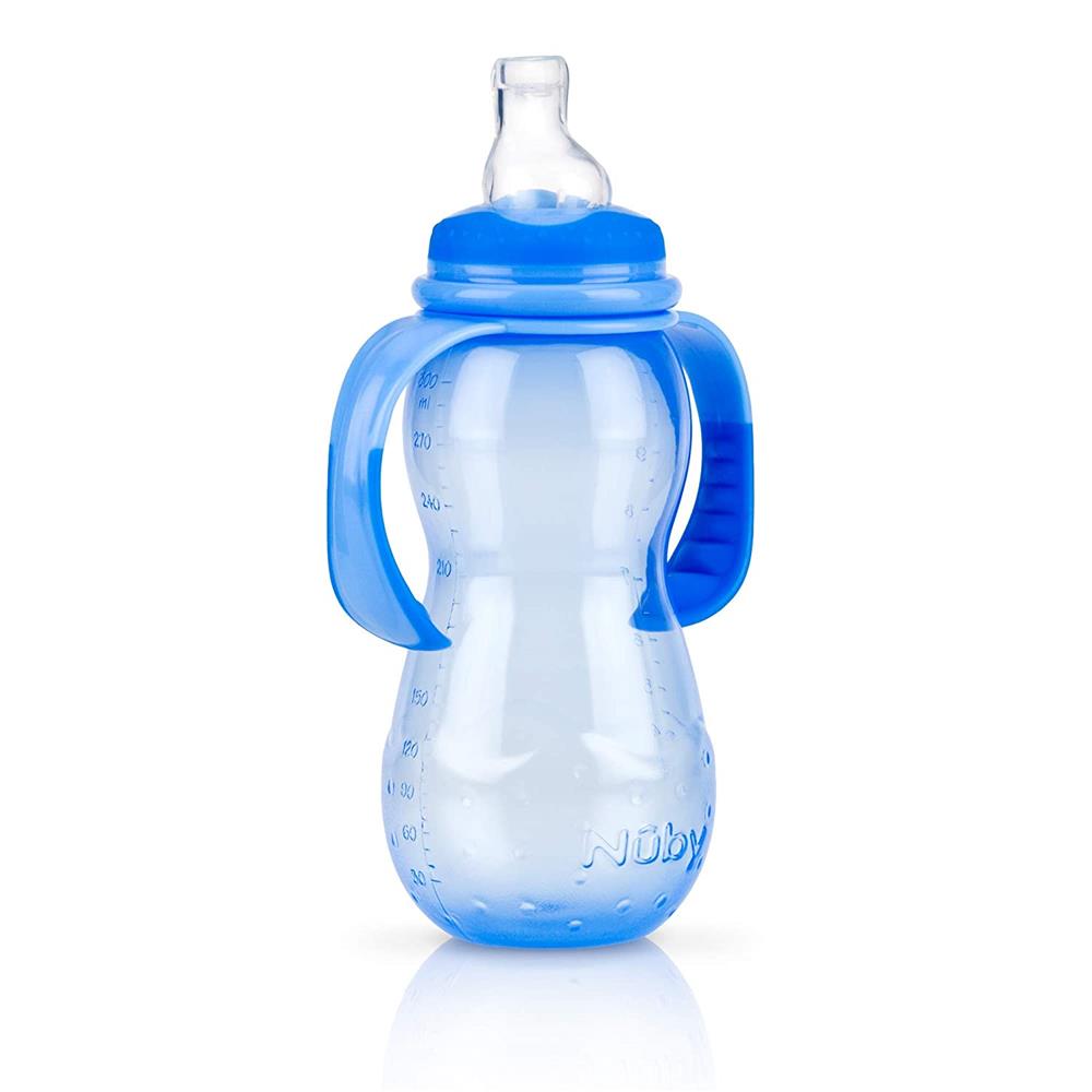 Nuby Printed Non-Drip Bottle 1 Pack of 1 Bottle 8 Ounce Colors May Vary  Colors
