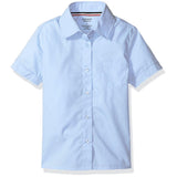 French Toast Girls Short Sleeve Pointed Collar Button Down Shirt