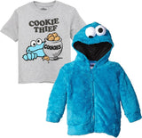 Sesame Street Boys 2T-4T Cookie Monster Costume Hoodie T-Shirt Set