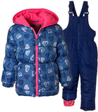 Pink Platinum Girls 4-6X Heart Printed Super Snowsuit