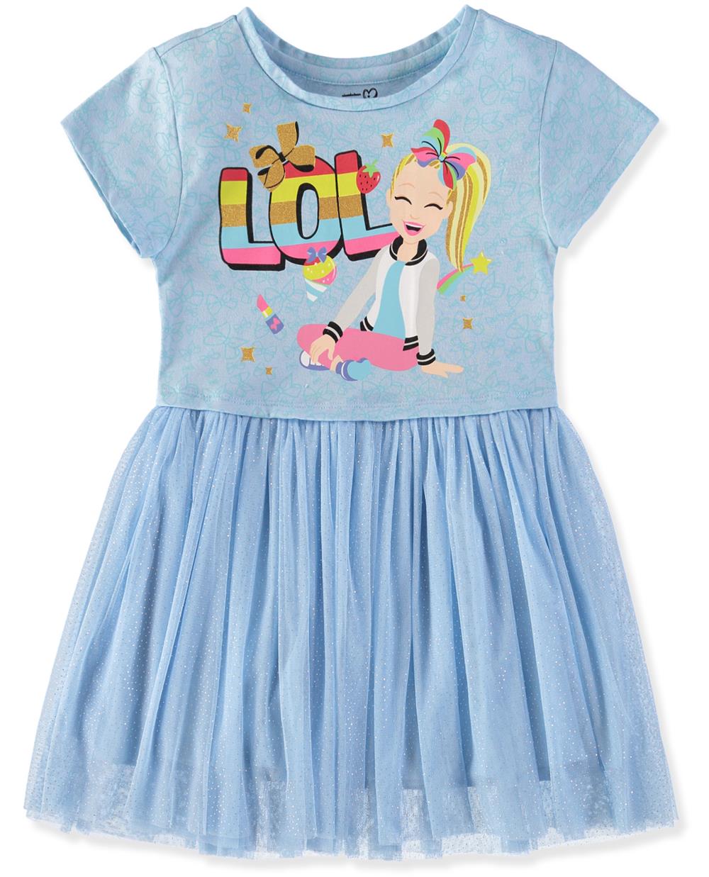 Nickelodeon Girls 4-16 JoJo Siwa Tutu Dress, Girl's, Size: 7-8, Blue Nickelodeon Girls 4-16 JoJo Siwa Tutu Dress, Girl's, Size: 7-8, Blue