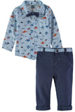 Little Lad Boys 12-24 Months Dinosaur Shirt Pant Set