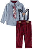 Little Lad Boys 12-24 Months Tie Suspender Pant Set