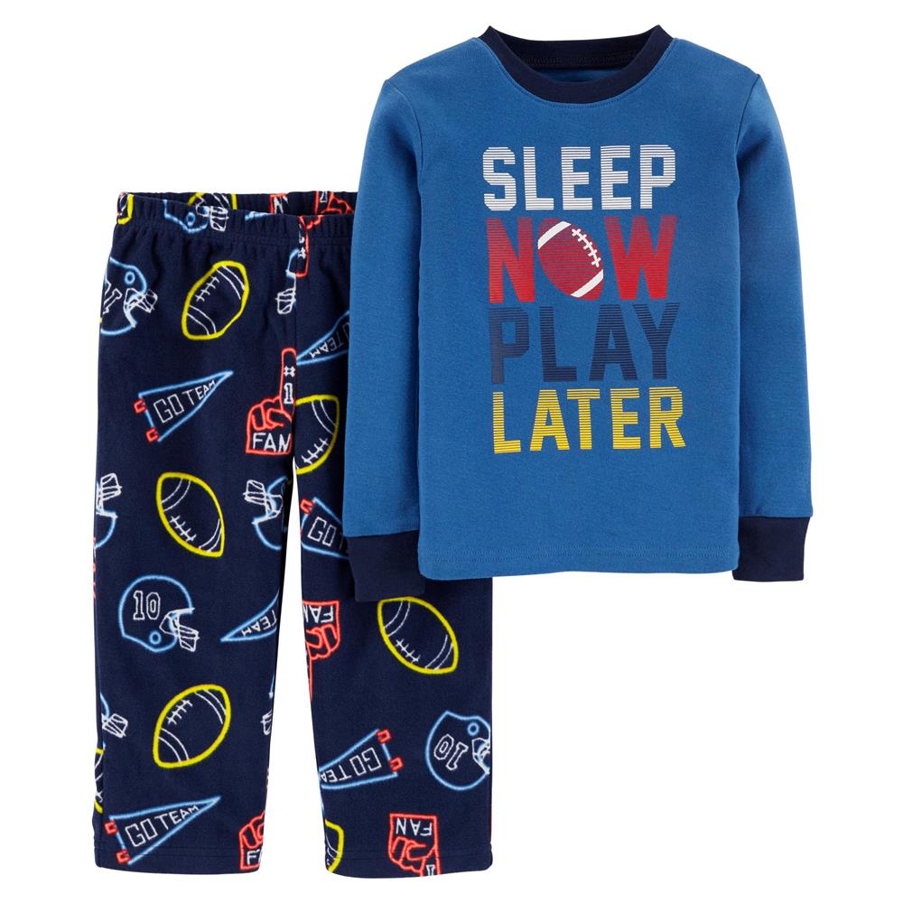 Carters Boys 2T-5T Sport Microfleece Pajama Set