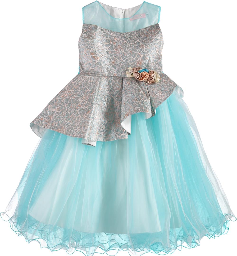 Pink Butterfly Girls 7-16 Peplum Foil Dress S&D Kids Pink Butterfly Girls 7-16 Peplum Foil Dress S&D Kids