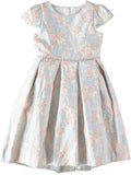 Pink Butterfly Girls 7-16 Floral Texture Dress