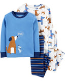 Carters Boys 2T-4T Puppy 4-Piece Pajama Set