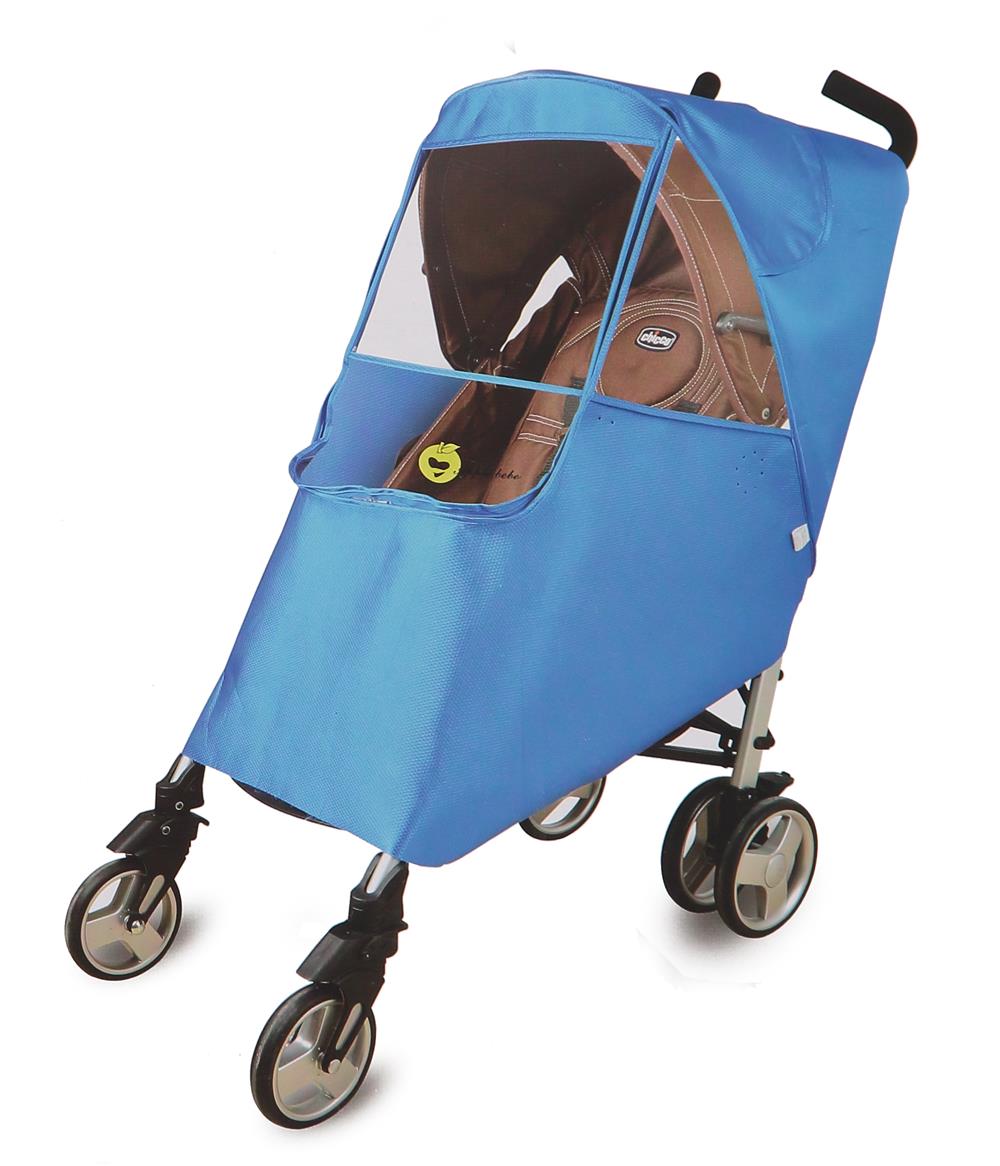Apple Baby Hippo Collection Universal Stroller Weather Shield Blue