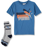 PUMA Boys 8-20 Graphic T-Shirt With Socks