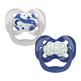 Dr. Browns Advantage Baby Pacifiers, Glow-in-The-Dark, 0-6 Month Pacifiers, 2 Count