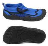 Norty Unisex Velcro Aqua Socks Pool Beach Water Shoe, Sizes 11-4