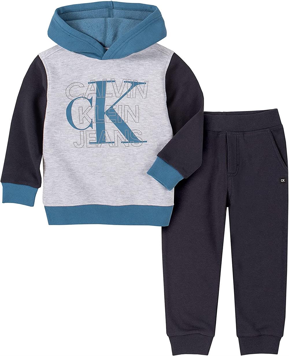 Calvin Klein Boys 8-20 2-Piece Hooded Sweatshirt Jogger Set