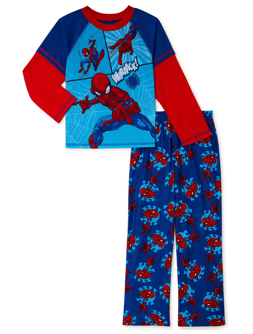 Marvel Boys 4-10 2-Piece Spiderman Pajama Set