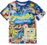 Nickelodeon Boys 4-20 Spongebob Short Sleeve Sublimation T-Shirt