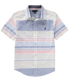 Nautica Boys 8-20 Short Sleeve Plaid Woven Shirt