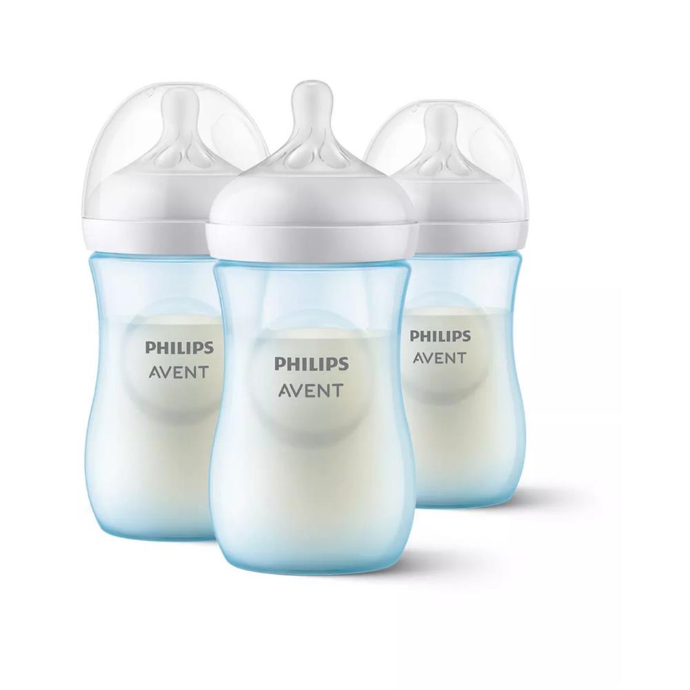 Philips Avent 3 Pack Natural Baby Bottle with Natural Response Nipple