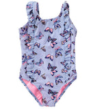 KensieGirl One Piece Butterfly Ruffle Swimsuit