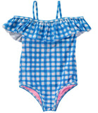 KensieGirl One Piece Checkered Print Swim Suit