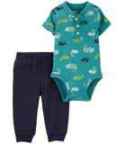 Carters Boys 0-24 Months 2-Piece Chameleon Bodysuit Pant Set