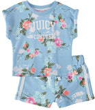 Juicy Couture Girls 12-24 Months Floral Logo Short Set