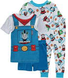 Thomas & Friends Boys 2T-4T 4-Piece Cotton Pajama Set