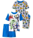 Marvel Boys 4-10 Avengers 4-Piece Cotton Pajama Set