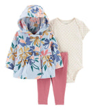 Carters Girls 0-24 Months 3-Piece Floral Little Jacket Set