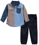 Tommy Hilfiger Boys 0-9 Months Colorblock Woven Pant Set