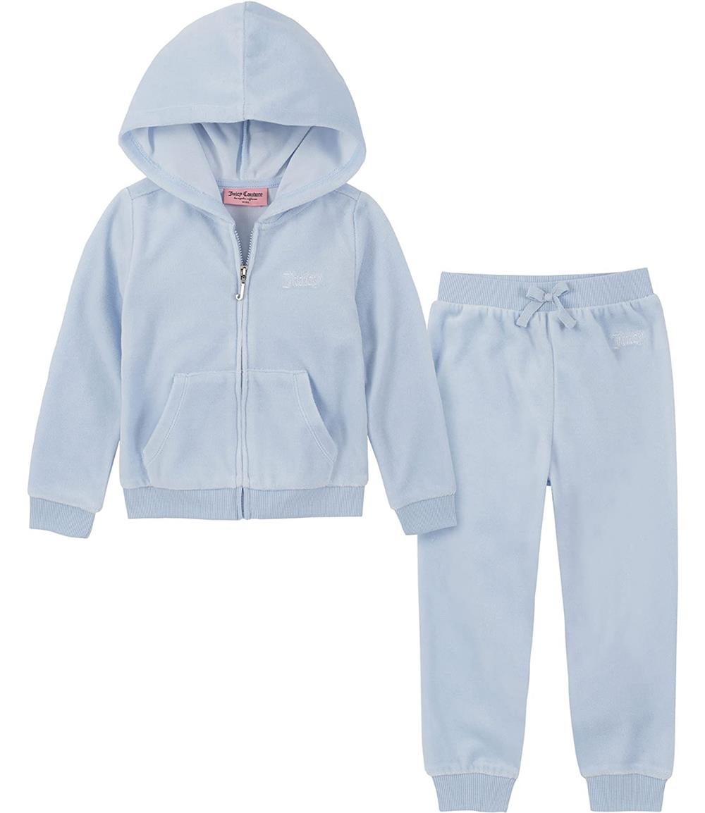 Juicy Couture Girls Velour Sweatsuit Set